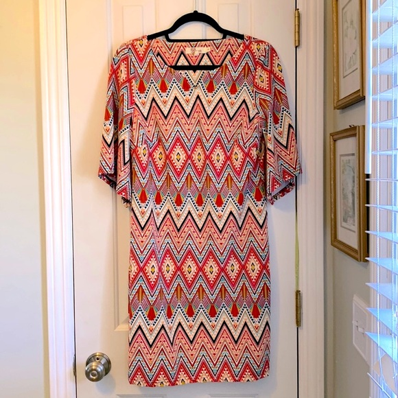 ๐บ2 for $23 ๐บ Multi-Color 3/4 Sleeve Dress - Picture 1 of 11